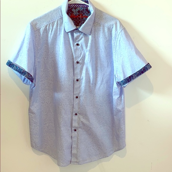 Robert Graham Other - Robert Graham Short Sleeve Paisley Print Cotton XL